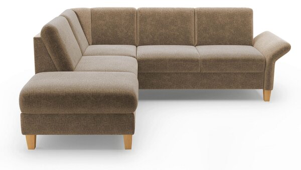 ROHOVÁ SEDAČKA, textil, svetlohnedá Sit & More - Sedačky, Online Only