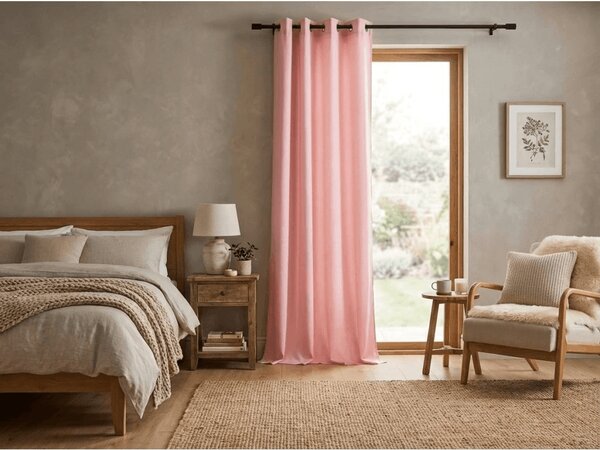Záves OXFORD LIGHT 140x250 cm, ružový Zavesenie: Riasiaca páska