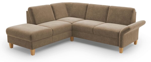 ROHOVÁ SEDAČKA, textil, svetlohnedá Sit & More - Sedačky, Online Only