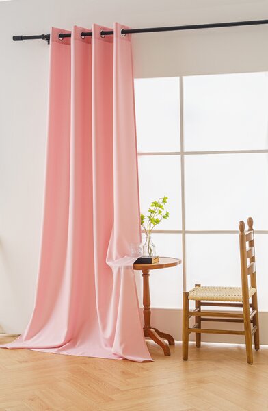 Záves OXFORD LIGHT 140x250 cm, ružový Zavesenie: Riasiaca páska