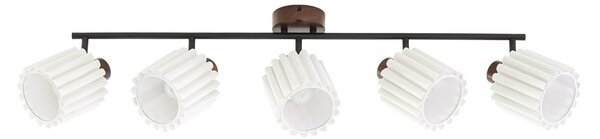Stropné Lampa Lindby, Shiloh, stmievateľné, Drevo, Obývacia izba, Tkanina / Textil, Moderný