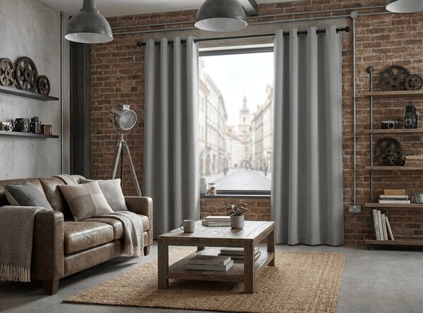 Záves OXFORD LIGHT 140x250 cm, svetlosivý Zavesenie: Riasiaca páska
