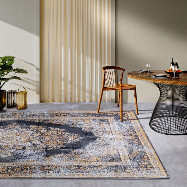 Vonkajší koberec v antracitovej a zlatej farbe 160x235 cm Martha – Villeroy&Boch