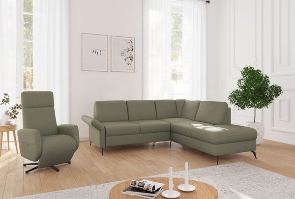 ROHOVÁ SEDAČKA, textil, olivovozelená Sit & More - Sedačky, Online Only