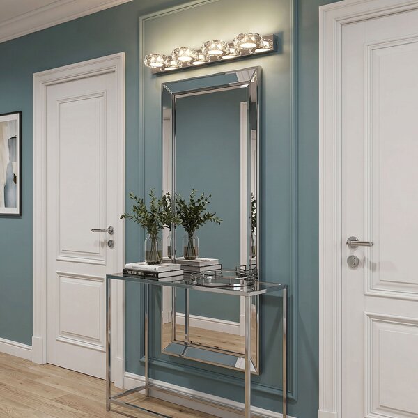 Toolight Toolight, LED nástenné svietidlo 62 cm, 12W, 4000K, 1000lm, APP1940-4W, chrómová, OSW-66074