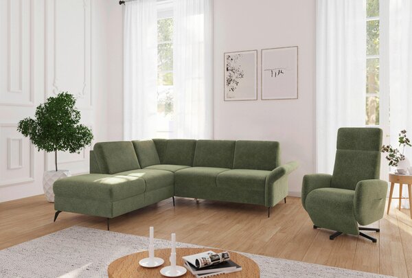 ROHOVÁ SEDAČKA, textil, svetlozelená Sit & More - Sedačky, Online Only
