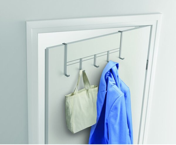 Kovový vešiak na dvere v striebornej farbe 38 cm – Metaltex