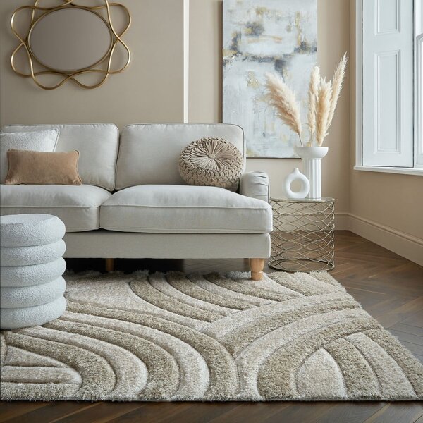 Béžový ručne tkaný koberec z recyklovaných vlákien 160x230 cm Velvet – Flair Rugs