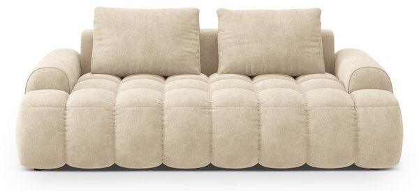 Béžová zamatová pohovka 200 cm Linz – Cosmopolitan Design