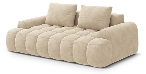 Béžová zamatová pohovka 200 cm Linz – Cosmopolitan Design