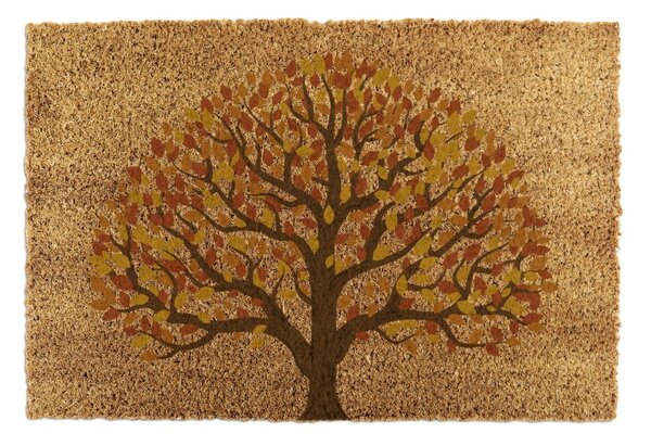 Rohožka z kokosového vlákna 40x60 cm Autumnal Tree of Life – Artsy Doormats