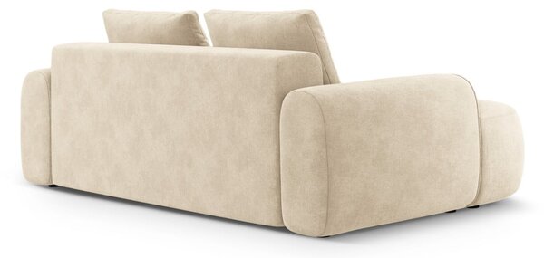 Béžová zamatová pohovka 200 cm Linz – Cosmopolitan Design