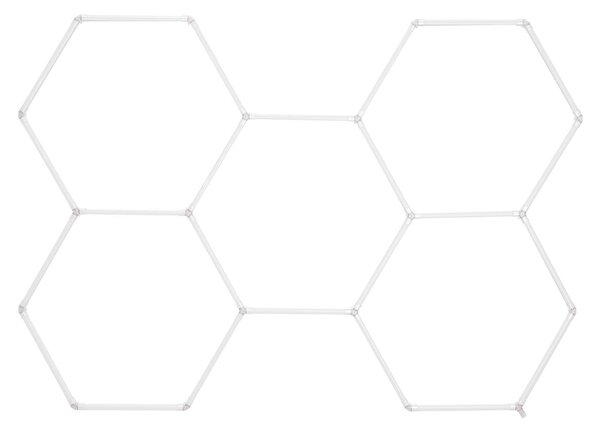 Toolight Toolight, LED stropné svietidlo HEXAGON 5 modulov, JNH051-H, biela, OSW-56243