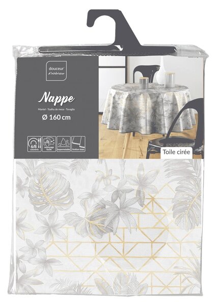 Umývateľný obrus ø 160 cm Coconut – douceur d'intérieur