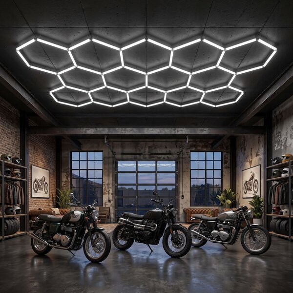 Toolight Toolight, LED stropné svietidlo HEXAGON, JNH052-H, biela, OSW-56244