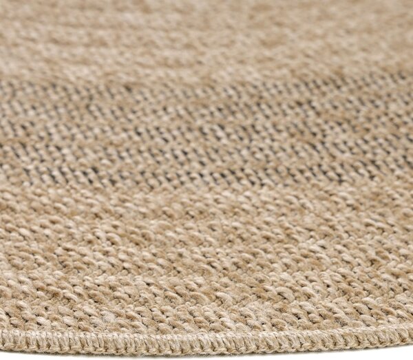 Čierno-béžový okrúhly vonkajší koberec ø 120 cm Comilla – Ayyildiz Carpets