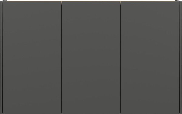 Antracitová závesná skrinka v dekore duba 138x87x25 cm Libbiano – Germania