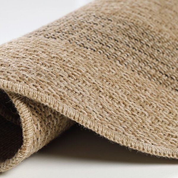 Čierno-béžový okrúhly vonkajší koberec ø 120 cm Comilla – Ayyildiz Carpets