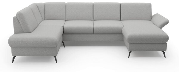 SEDACIA SÚPRAVA, textil, svetlosivá Sit & More - Sedačky, Online Only