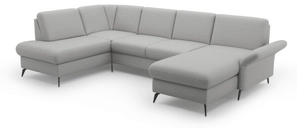 SEDACIA SÚPRAVA, textil, svetlosivá Sit & More - Sedačky, Online Only