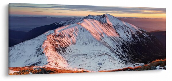 Obraz - Zimná horská panoráma II. (120x50 cm)
