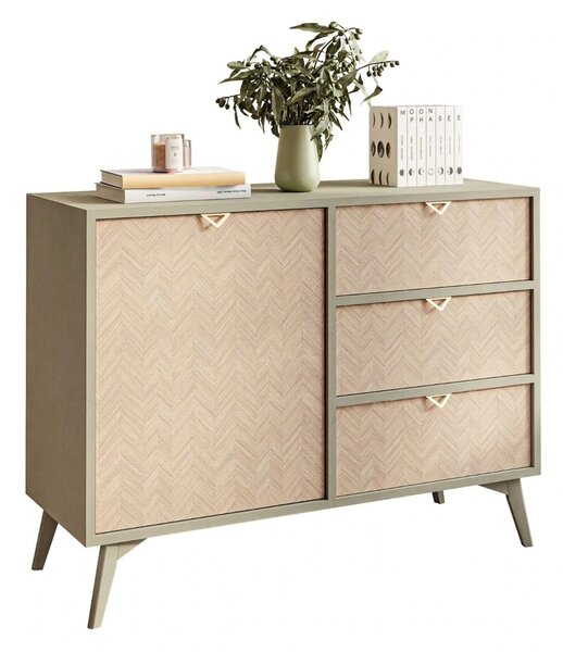 KOMODA FONDY JEDLIČKA SCANDI + EUKALYPTUS 106 cm