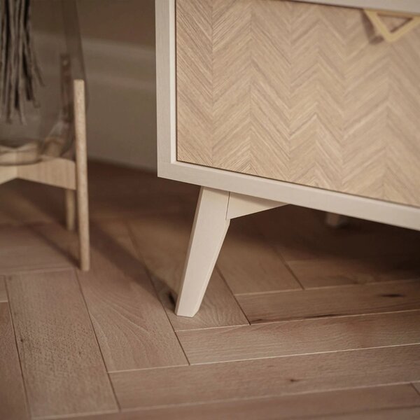 REGÁL / KOMODA FONDY JEDLIČKA SCANDI + PIESKOVO BÉŹOVÁ 80 cm