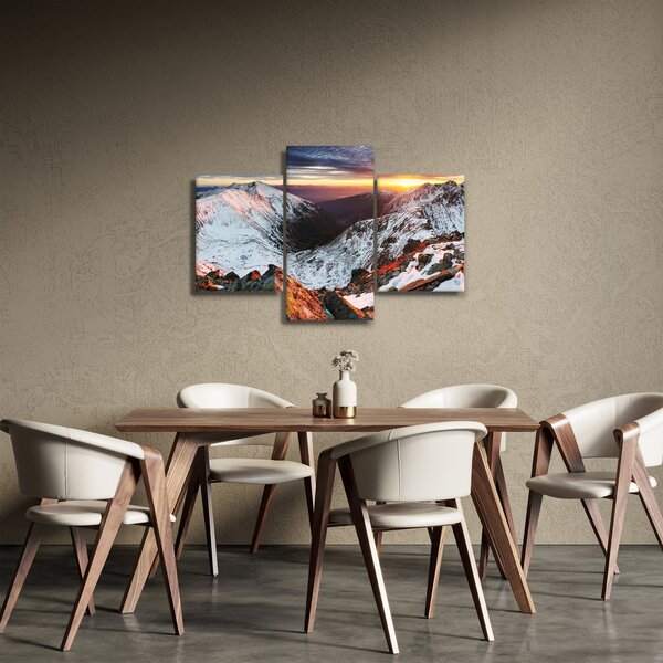 Obraz - Zimná horská panoráma (90x60 cm)