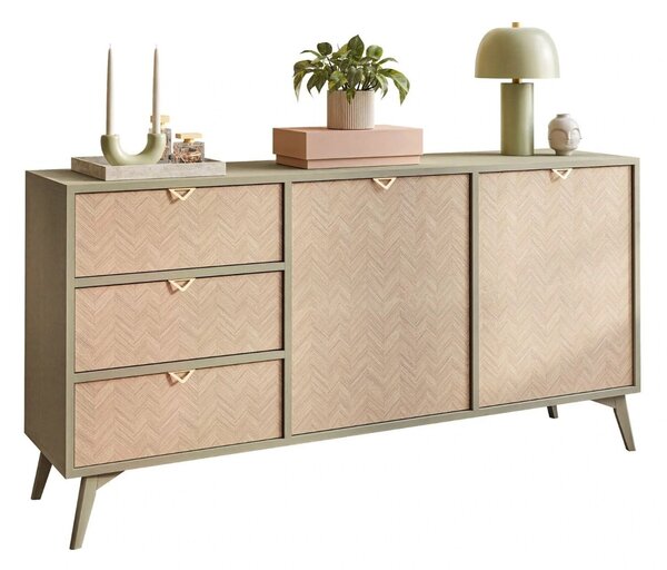 KOMODA FONDY JEDLIČKA SCANDI + EUKALYPTUS 158 cm