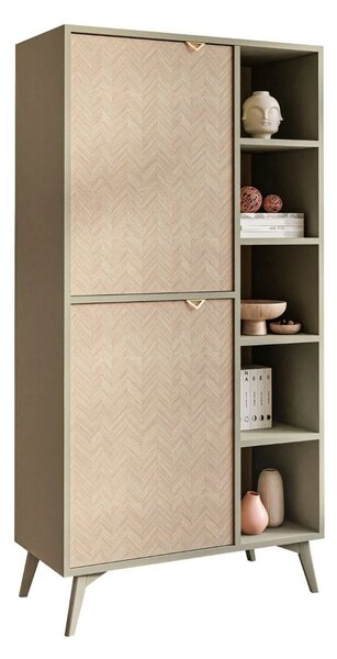 REGÁL / KOMODA FONDY JEDLIČKA SCANDI + EUKALYPTUS 80 cm