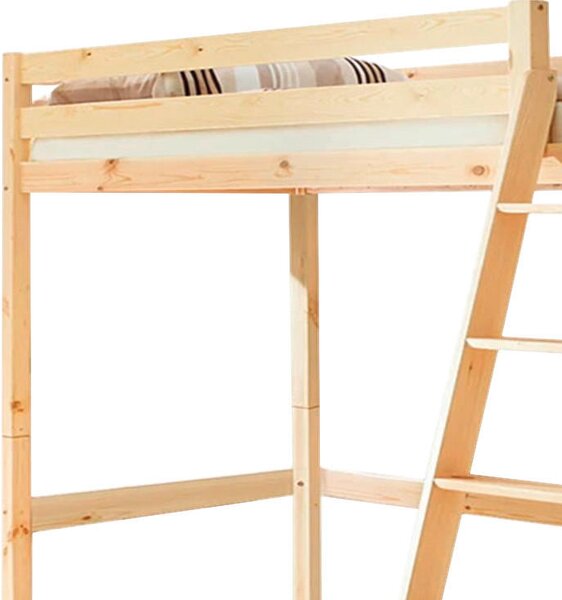 VYVÝŠENÁ POSTEĽ, 90/200 cm farba borovice MID.YOU - Detské izby, Online Only