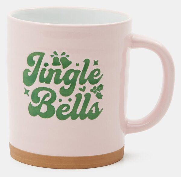 Sinsay - Vianočný hrnček s nápisom „Jingle Bells“ - červená