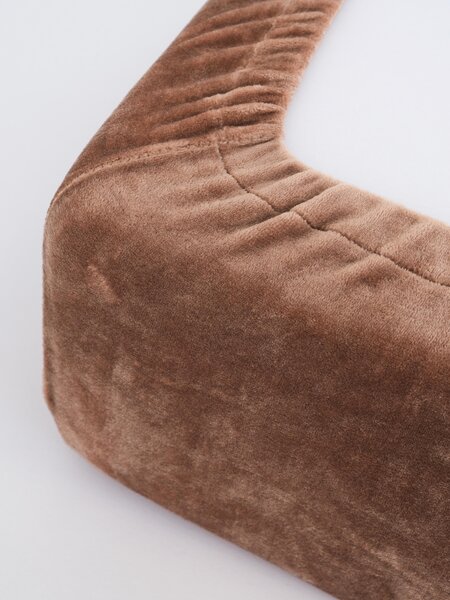 Plachta mikroplyš Deluxe 90 x 200 cm - mocha mousse