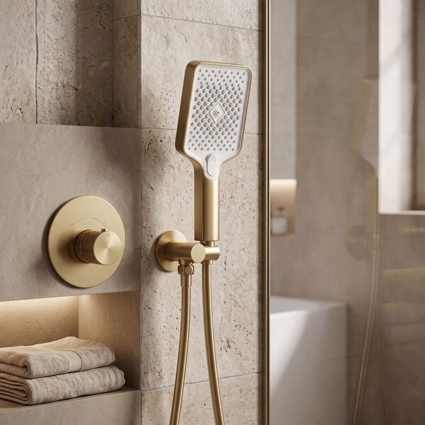 Sprchová hlavica REA JS-031 BRUSH GOLD