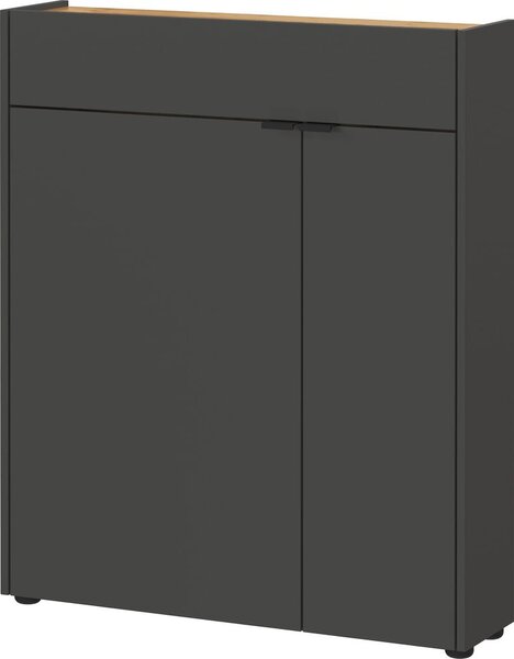 Antracitová skrinka 82x102x22 cm Ameca – Germania