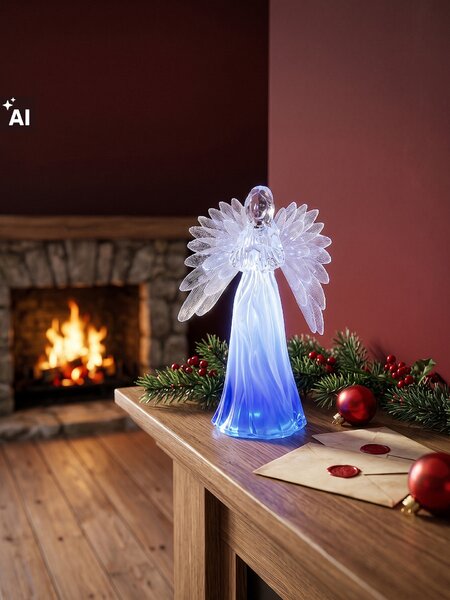 Sinsay - Vianočná LED dekorácia v tvare anjelika - clear
