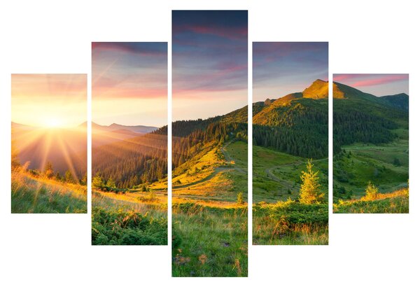Obraz - Letná krajina (150x105 cm)