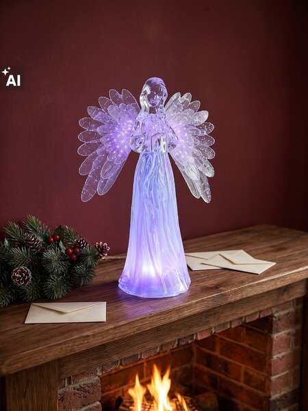 Sinsay - Vianočná LED dekorácia v tvare anjelika - clear