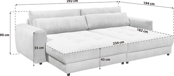 VEĽKÁ POHOVKA, textil, kompozitné drevo, tmavozelená MID.YOU - Sedačky, Online Only