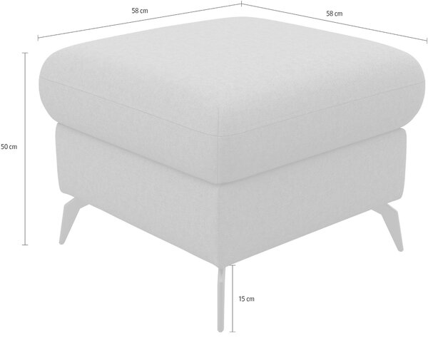 TABURETKA, textil, 58/50/58 cm Sit & More - Kreslá, Online Only