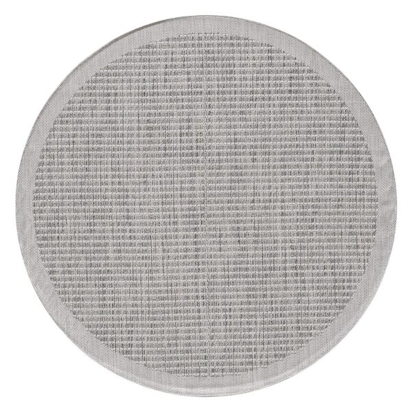 Sivý okrúhly vonkajší koberec ø 120 cm Giza – Ayyildiz Carpets