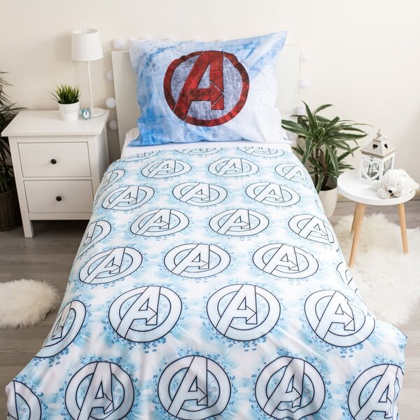 Detské bavlnené obliečky Jerry Fabrics Avengers Heroes, 140 x 200 cm