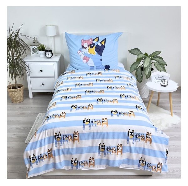 Bavlnené detské obliečky na jednolôžko 140x200 cm Bluey – Jerry Fabrics