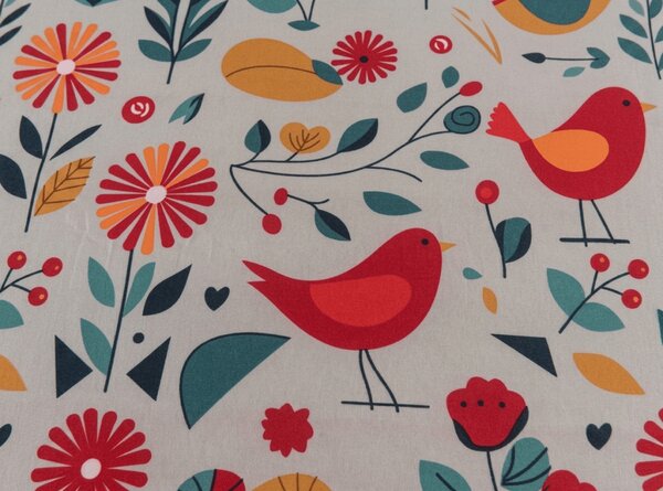 Obliečka z mikrovlákna RETRO BIRD farebné 90x200 cm