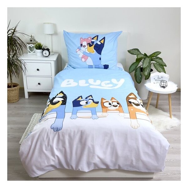 Bavlnené detské obliečky na jednolôžko 140x200 cm Bluey – Jerry Fabrics
