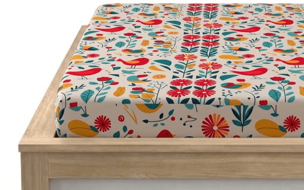Obliečka z mikrovlákna RETRO BIRD farebné 90x200 cm