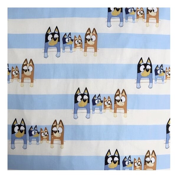 Bavlnené detské obliečky na jednolôžko 140x200 cm Bluey – Jerry Fabrics