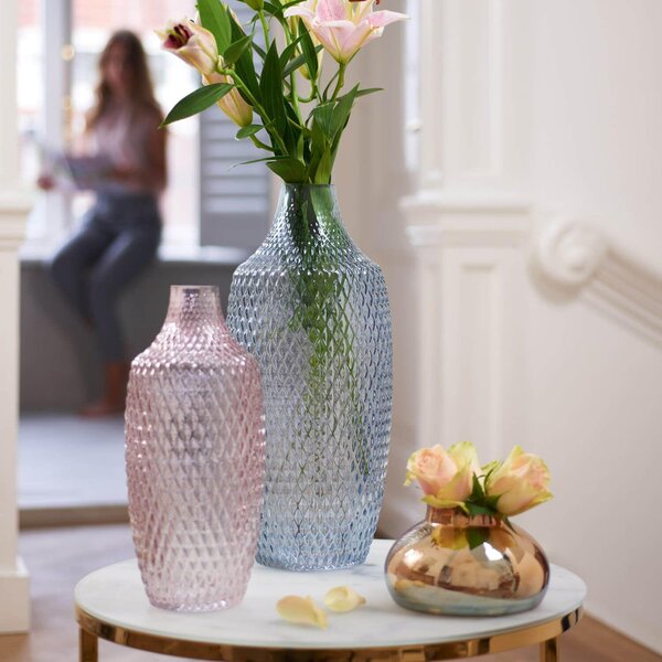 VÁZA, sklo, 30 cm Leonardo - Vázy