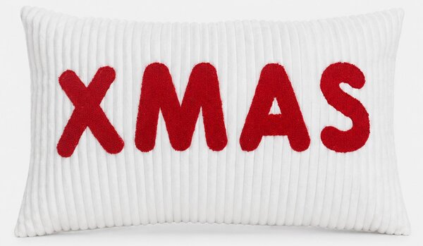 Sinsay - Vianočný dekoračný vankúš s výšivkou XMAS - viacfarebná