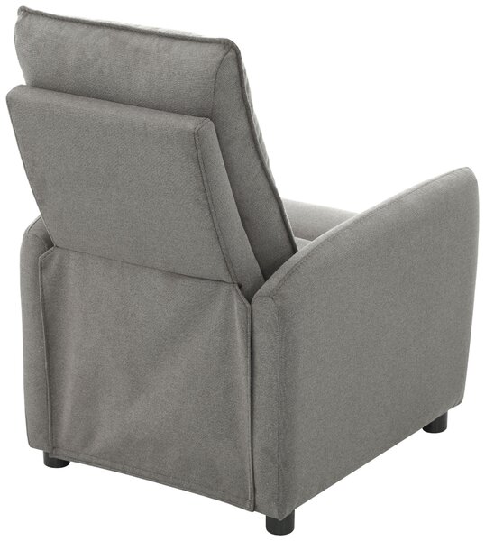 TV KRESLO, drevo, kov, plast, textil, svetlosivá Carryhome - Kreslá